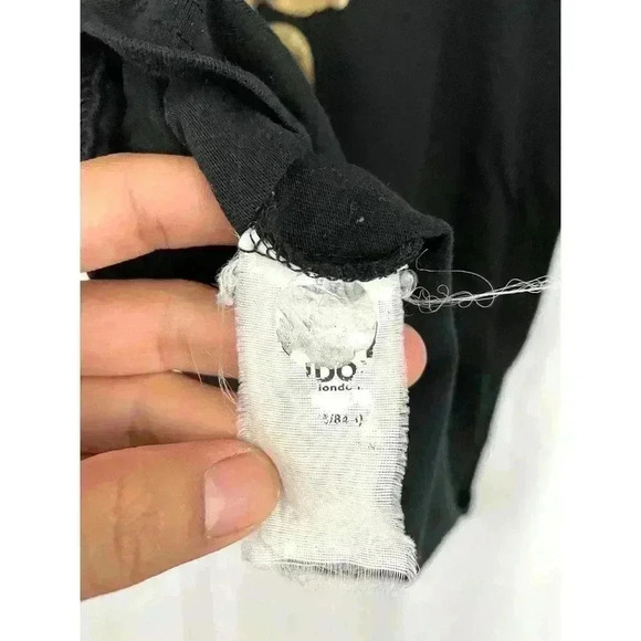 Boy London Black T-Shirt XS Men's Gold Accent Bird Short Sleeve Logo Embroidered - Picture 8 of 8